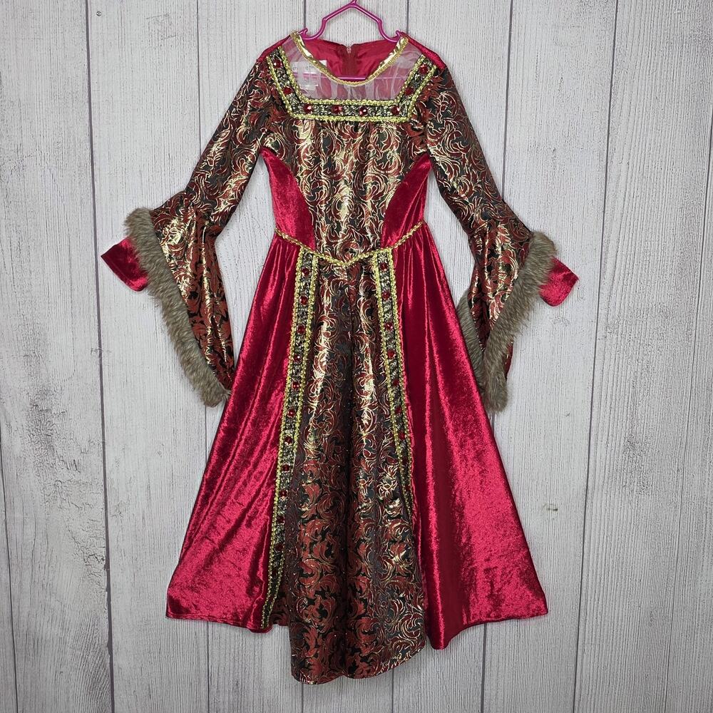 Chasing Fireflies Queen Isabella Costume Girls 6 Medieval Renaissance Dress